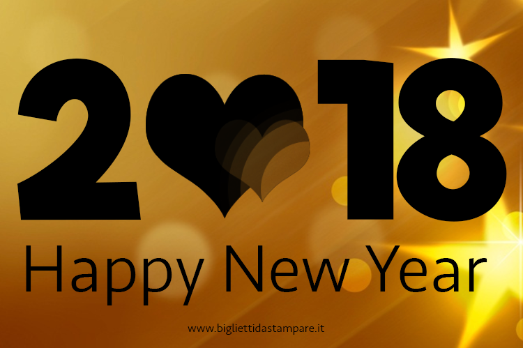 cartolina happy new year 2018